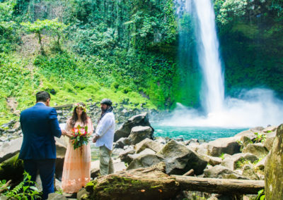 Fortuna waterfall marriage ceremony
